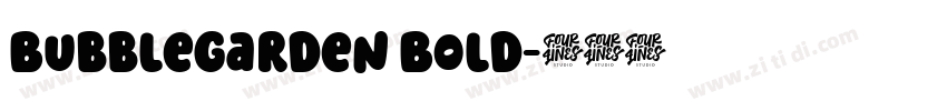BubbleGarden Bold字体转换